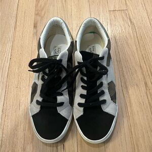 Vintage Havana Army Croc White and Black camo Sneakers SZ 10